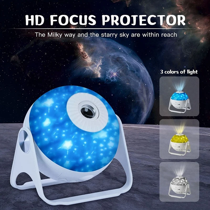 Szín: 7 film - LED Galaxy projektor 7 az 1-ben Planetárium projektor